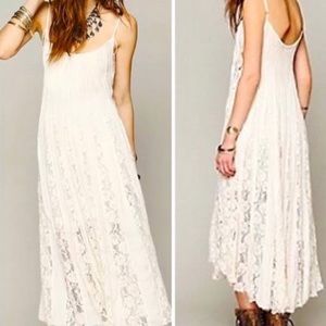 COPY - Free people lace long dress Victorian size large fits all,